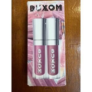 Buxom Full-On Plumping Lip Polish Duo Dani Starr Shimmer Gloss Set NEW